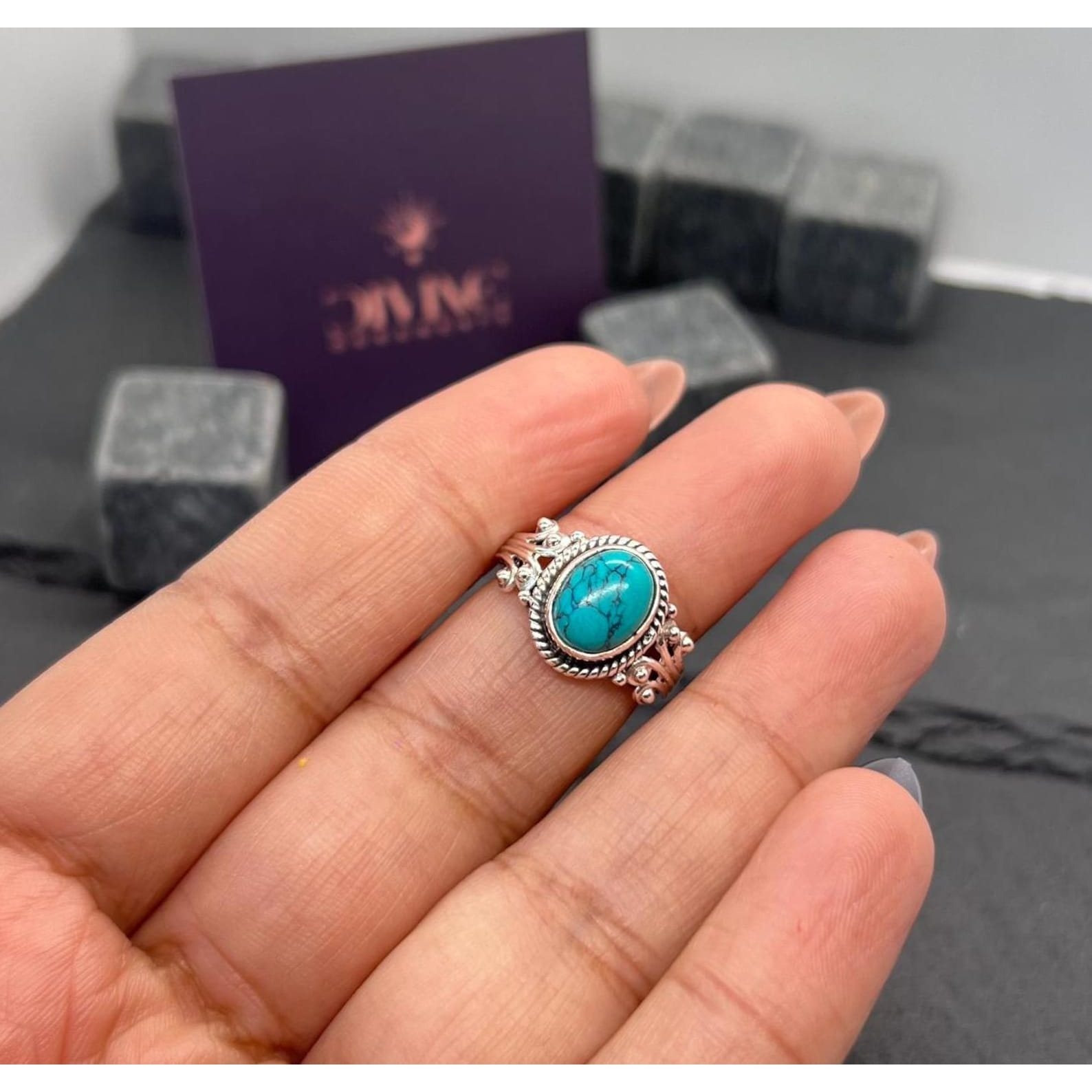 Sterling Silver Gemstone Ring